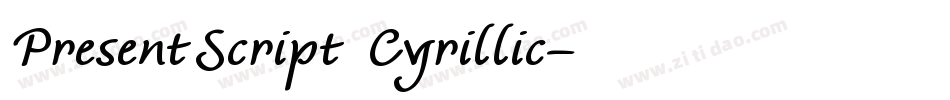 PresentScript Cyrillic字体转换